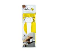 Safety 1st Secret Button Bloqueador Multiusos, Blanco | Para Armarios y Cajones, Cierre Adhesivo Ajustable, Sin Taladros, Botón Señuelo de Seguridad