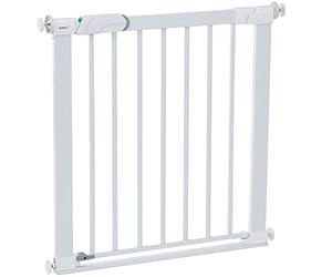 Safety 1st SecureTech Flat Step Practical Safety Metal Gate with Thin Step Over Bar, Ideal for Kids and Pets, 73 to 80 cm, White