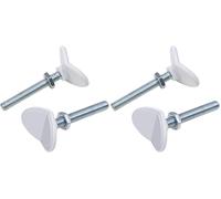 Safety 1st Tornillo Y Adaptador para barandillas, Compatible con Barrera de Seguridad Metalica Easy Close Metal y Auto Close, Color Blanco, 2 Unidades (Paquete de 2)