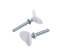 Safety 1st Tornillo Y Adaptador para barandillas, compatible con barrera de seguridad metalica Easy Close Metal y Auto Close, color Blanco, 2 unidades