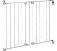Safety 1st Wallfix Barrera de seguridad extensible para escaleras y puertas, barrera para niños y perros para uso en interiores, para aberturas de 60 - 102 cm, metal color blanco