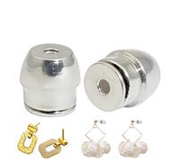 Safety Backs for Earrings | 2 Pieces Secure Buckles,with Safety Cover Pierced-Proof Earring Backs Replacements Fit 0.9-1.2mm Ear Needles - 0.19in Sensitive Skin Men Women