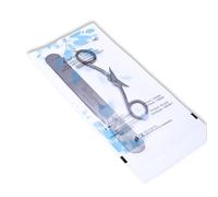 Safety Clean, Bolsas de Esterilización Combinadas Transparentes 100 Uds - Para Autoclave y Horno Seco - Bolsas Autoadhesivas para Herramientas de Manicura y Pedicura (Azul, 100x200)