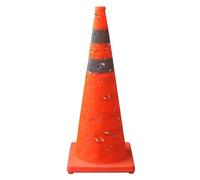Safety Cone, 11.81 inches Foldable Construction Barrier for Stable Waterproof Use, Traffic Gadget with Design Lightweight Storage and Portable Handling, Cone Protection for Kids Playground