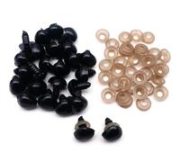 Safety Eyes - 400 narices de seguridad para animales de ganchillo de 6 mm a 18 mm, nariz negra, triángulo amigurumi para muñecas, juguetes, accesorios para manualidades, decoraciones de Halloween (13