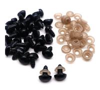 Safety Eyes - 400 narices de seguridad para animales de ganchillo de 6 mm a 18 mm, nariz negra, triángulo amigurumi para muñecas, juguetes, accesorios para manualidades, decoraciones de Halloween (11