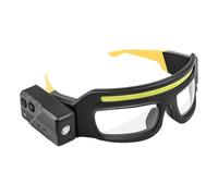 Safety Glasses Lights - Recargable LED | Safety Glass Es With Headlamp | Tipo-C Recargable Warning Glasses With Sensor Activation | High Brightness COB+XTE Light Source For Work, Cycling, Night