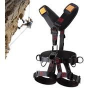Safety Harness Kit, Five Point Belt, 31.5x59.06in Adjustable Buckle System, Detachable Secure Design, Heavy Duty Construction for Men, Tree Climbing, Hunting, Construction, Outdoor