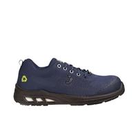 SAFETY JOGGER ECOFITZ S1P - Zapatillas de trabajo con puntera de acero para hombres y mujeres, entresuela de acero, transpirables y de material reciclado, antideslizantes, azul marino, 46 EU