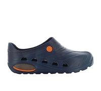 Oxypas Safety Jogger Zuecos Ligeros para Hombres y Mujeres 43/44 EU - OXYVA - Zuecos Antideslizantes, Antibacterianos, Antiestáticos y Antifúngicos, Zapatos de Seguridad, Azul