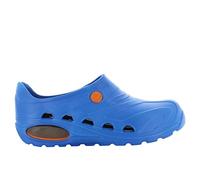 Oxypas Safety Jogger Zuecos Ligeros para Hombres y Mujeres 45/46 EU - OXYVA - Zuecos Antideslizantes, Antibacterianos, Antiestáticos y Antifúngicos, Zapatos de Seguridad, Azul
