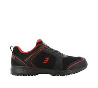 SAFETY JOGGER Zapatos de seguridad con Ambout de acero - Balto - Zapatos de trabajo S1 cómodos para hombres y mujeres, Zapato ligero y antideslizante, ideal para logística e industria, Negro , 42 EU