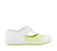 SAFETY JOGGER Zuecos de Seguridad para Mujer 36 EU - Camille - Zapato de Trabajo Cómodo y Ligero, Ideal para Enfermeras, Cocina o Interior, Antideslizante y Amortiguador, Oxypas, Verde