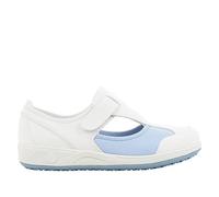 SAFETY JOGGER Zuecos de Seguridad para Mujer 36 EU - Camille - Zapato de Trabajo Cómodo y Ligero, Ideal para Enfermeras, Cocina o Interior, Antideslizante y Amortiguador, Oxypas, Azul