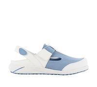 SAFETY JOGGER Zuecos de Seguridad para Mujer 36 EU - Zapato de Trabajo Cómodo y Ligero, Ideal para Enfermeras, Cocina o Interior, Antideslizante y Amortiguador, Oxypas, Azul