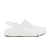 SAFETY JOGGER Zuecos de Seguridad para Mujer 37 EU - Zapato de Trabajo Cómodo y Ligero, Ideal para Enfermeras, Cocina o Interior, Antideslizante y Amortiguador, Oxypas, Blanco