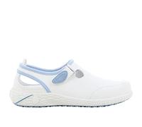 SAFETY JOGGER Zuecos de Seguridad para Mujer 38 EU - Lina - Zapato de Trabajo Cómodo y Ligero, Ideal para Enfermeras, Cocina o Interior, Antideslizante y Amortiguador, Oxypas, Azul