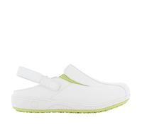SAFETY JOGGER Zuecos de Seguridad para Mujer 39 EU - Zapato de Trabajo Cómodo y Ligero, Ideal para Enfermeras, Cocina o Interior, Antideslizante y Amortiguador, Oxypas, Verde