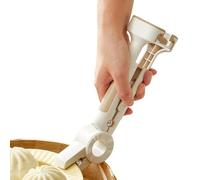 Safety Kitchen Scrubber, Sturdy Plate Retainer Set, 6.7 Inches Handle with Lock Feature, Anti Scald Steel Lifter, Restaurant Tool with Modern Design, Serving Accessory for Bottle and Home
