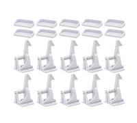Safety Latches for Cabinets, Adjustable Safety Locks, 10 Pieces Baby Safety Drawers Lock, Baby Proofing Supplies, Protective Multifunctional Secure Latches for Pets, Kids