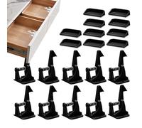 Safety Latches for Gabinets, Baby Safety Drawer Lock, Child Safety Knob Locks, Protective Cabinet Locks, 10 Pieces of Safety Latches Designed to Keep Cabinets Secure for Kids and Pets