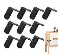 Safety Lock - Child Proof Door, Cabinet Security Latches, Ten Piece Proofing Kit, Furniture Protection Devices, Kitchen Drawer Guards, Home Fridge Securing Tools 10 Pack
