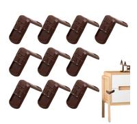 Safety Lock - Child Proof Door, Cabinet Security Latches, Ten Piece Proofing Kit, Furniture Protection Devices, Kitchen Drawer Guards, Home Fridge Securing Tools 10 Pack