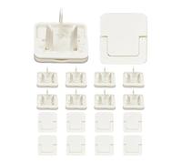 Safety Outlet Plug Covers - Juego de 10 piezas | Protectores de de tracción invisibles, protectores de protección para niños fiables para salidas eléctricas, reutilizables fáciles de