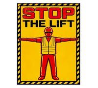 Safety Poster Stop The Lift Command for Crane Hand Signals