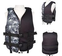 Safety Swimming Vest for Adults Men Women, High Buoyancy Swim Vest, Adjustable Flotation Aid for Kayaking Surfing Boating Fishing Swimming Paddle Boarding Water Sports(Black,XS)