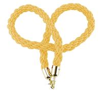 Safety VIP New Queue Divider Stanchion Rope,Crowd Control Barrier Ropes with Silver Hooks, for Restaurants/Hotels/Cinemas(Yellow,2.2m/7.2ft/86.6inch)