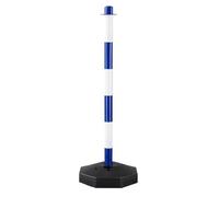 Safety Warning Pile - Adjustable Reflective Column, Traffic Barrier, Road Sign Post | Heavy Duty Safety Equipment, Ideal Application for Construction Zones Vehicle Management Outdoor Traffic Control