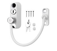 Safety Window Locks - Window Door Restrictor | Window Cable Restrictor Lock |Child Window Locks With Sellf-Drill Screws |Locking Cable Window Restrictor |Child Baby Safety Security Wire Catch For Kids