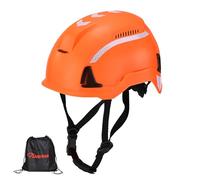 Safeyear Casco de Seguridad Tipo II Homologado, Casco Obra con Protección Lateral, Casco Trabajo Ajustable con Barboquejo 500N, Casco Escalada EN397 EN12492 para Trabajo en Altura y Construcción