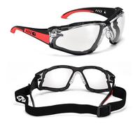 SAFEYEAR gafas de Seguridad de trabajo transparentes antiniebla, anti-raspado, rayos ultravioleta 400, anti-impacto. Gafas protectoras CE EN166-para bricolaje, laboratorio,arquitectura,jardín