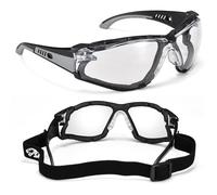 SAFEYEAR gafas de Seguridad de trabajo transparentes antiniebla, anti-raspado, rayos ultravioleta 400, anti-impacto. Gafas protectoras CE EN166-para bricolaje, laboratorio,arquitectura,jardín