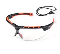 SAFEYEAR Gafas protectoras antiarañazos SG016OR Protección UV Gafas de sol de seguridad tintadas para sitios para hombres y mujeres, Protección ocular Gafas de trabajo para laboratorio, Adultos DIY