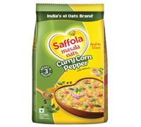 Saffola Avena masala | Merienda sabrosa por la noche | Merienda Saludable| Curry y Pimienta| 500g