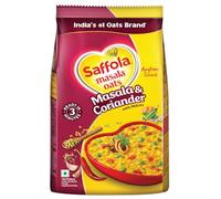 Saffola Masala Oats | Delicioso aperitivo de noche | Snack saludable | Masala y cilantro | 500 g