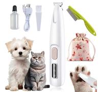 Saffory Paw Trimmer, Ultra-Low Noise, Saffury Electric Dog Paw Trimmer, Saffory Dog Trimmer with LED Light, Rechargeable Saffory Trimmer for Paws Eyes Ears Face Rump, Cats & Dogs (New Waterproof)