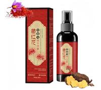 Saffron Hair Blackening Spray - 100ml Saffron Hair Spray, Essence Saffrons and Polygonum Multiflorum Atomize, Anti-Lost Strengthen Hair Root, Non-Frizzy (1Pcs)