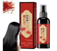Saffron Hair Blackening Spray, azafrán Hair Spray with Natural Herbal Essence, Anti-Encrespamiento y Formulación, Restores Shine & Darkens Grey Hair (100 ml) (1)