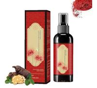 Saffron Hair Blackening Spray, Saffron and Polygonum Multiflorum Essence Spray, Herbal Extracts Hair Serum, Prevent Gray Hair, Dryness And Frizz, Leaving Hair Shiny (1)