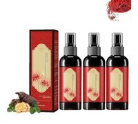 Saffron Hair Blackening Spray, Saffron and Polygonum Multiflorum Essence Spray, Herbal Extracts Hair Serum, Prevent Gray Hair, Dryness And Frizz, Leaving Hair Shiny (3)