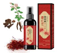 Saffron Hair Blackening Spray - Saffron Hair Spray, Botanical Scalp Essence with Herbal Infusion, Plant Gray Hair to Black Hair Spray (3 Bottle)