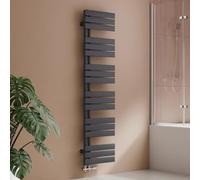 S'AFIELINA Radiador de diseño para baño, radiador toallero Agua calefaccion Antracita, Conexión Central,1599x400mm, radiador para baño, secador de Toallas, 718 vatios（Válvula no incluida）