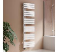 S'AFIELINA Radiador de diseño para baño, toallero Blanco, Panel Plano, Conexión Central, 1599x500mm, radiador para baño, secador de Toallas, 794 vatios（Válvula no incluida）