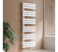 S'AFIELINA Radiador de diseño para baño, toallero Blanco, Panel Plano, Conexión Central, 1599x600mm, radiador para baño, secador de Toallas, 958 vatios（Válvula no incluida）