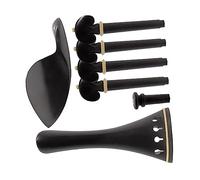 SAFIGLE 1 Juego almohadilla para mentonera de violín ir-partes reemplazo de violín mentonera para violín 4 4 repuestos de violín caoba Accesorios Clavo de cola Componente suite Bambú