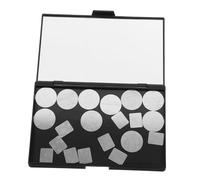 SAFIGLE 1 Juego Caja de sombras de ojos de disco magné color paleta de sombras de ojos vacia magnético natural bandeja de sombra de ojos vacía paletas de sombras de ojos el plastico Negro